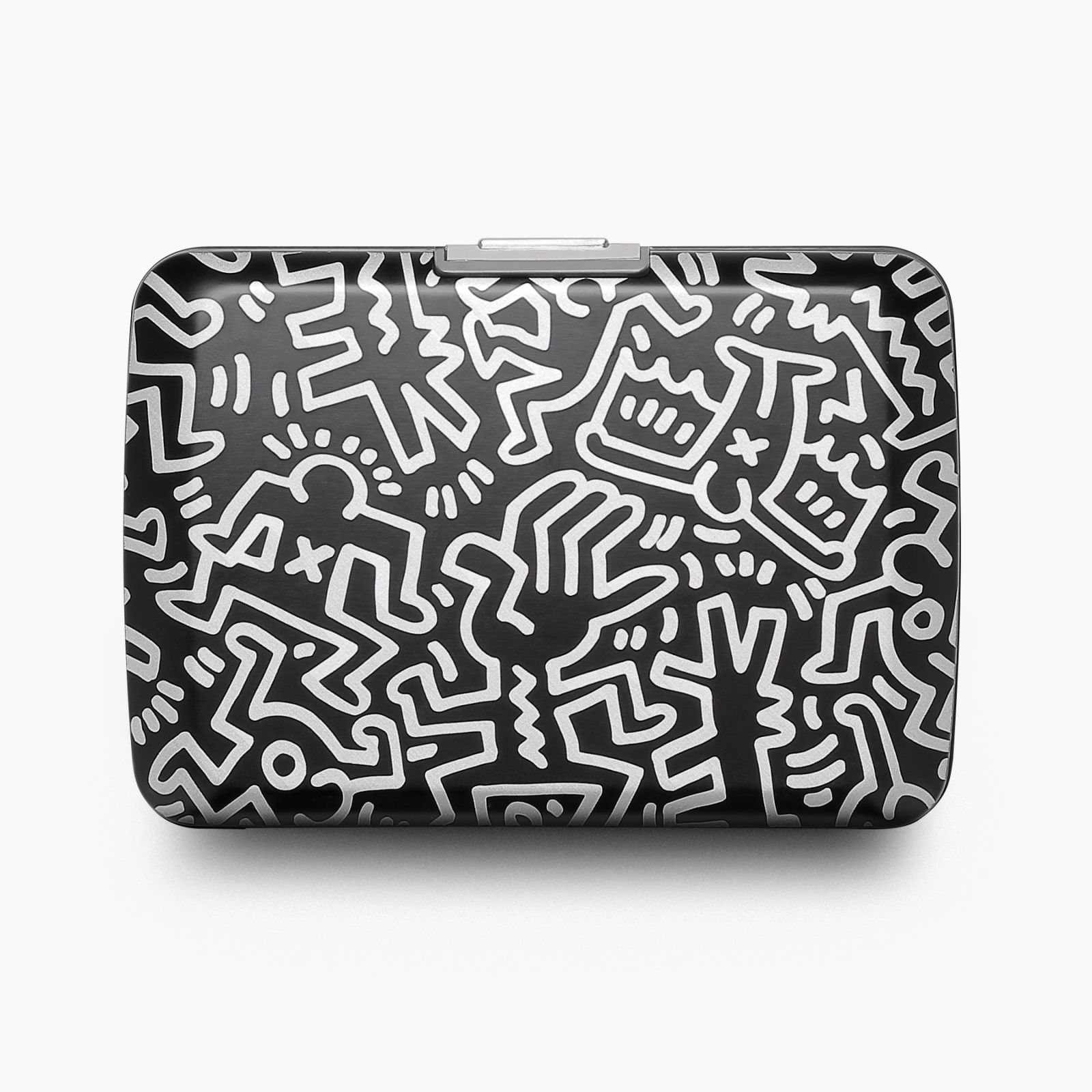 OGON Aluminum Wallet Smart Case V2.0 - Keith Haring White
